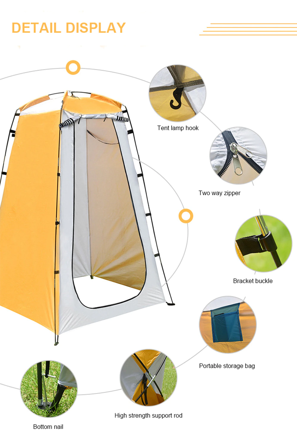 Cheap Goat Tents Outdoor Changing Shower Tent Simple Build Mobile Toilet Bathing Changing Room Private Changing Bathroom Camping Privacy Tent   